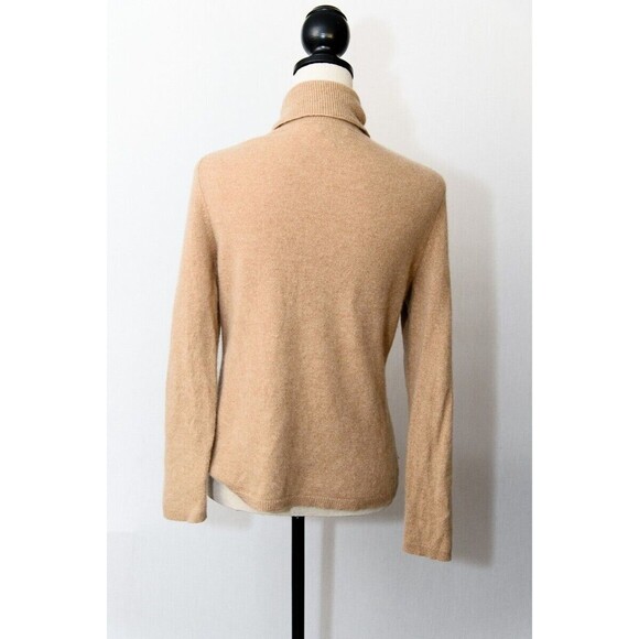 Tan 100% Cashmere Sweater Charter Club Medium turtle neck - Picture 2 of 7
